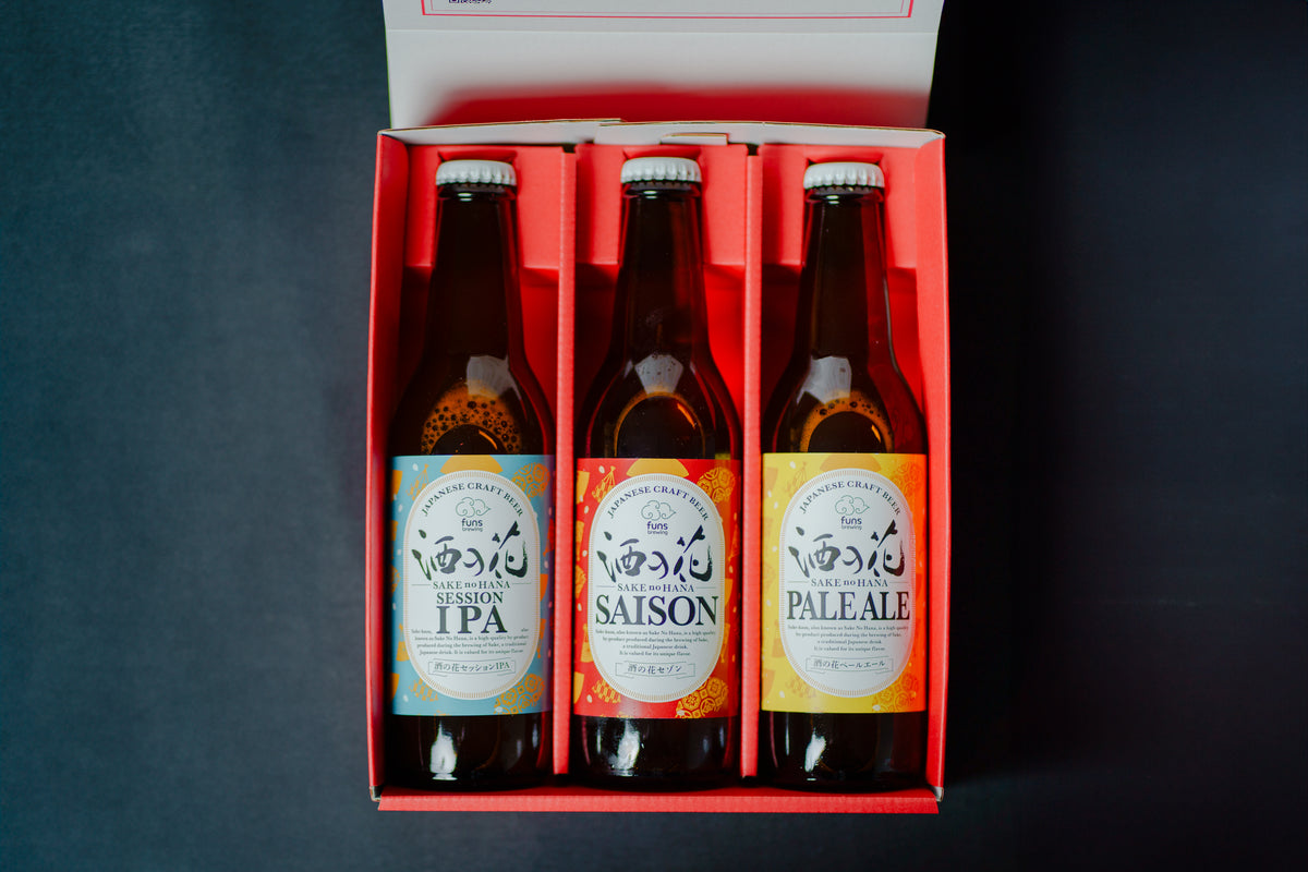 日本食専用】酒の花 クラフトビール 3種 飲み比べセット（瓶330ml×3本